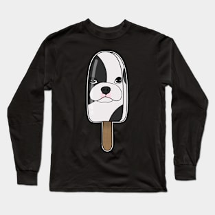 Animal Popsicle French Bulldog Ice Cream Summer Gift Long Sleeve T-Shirt